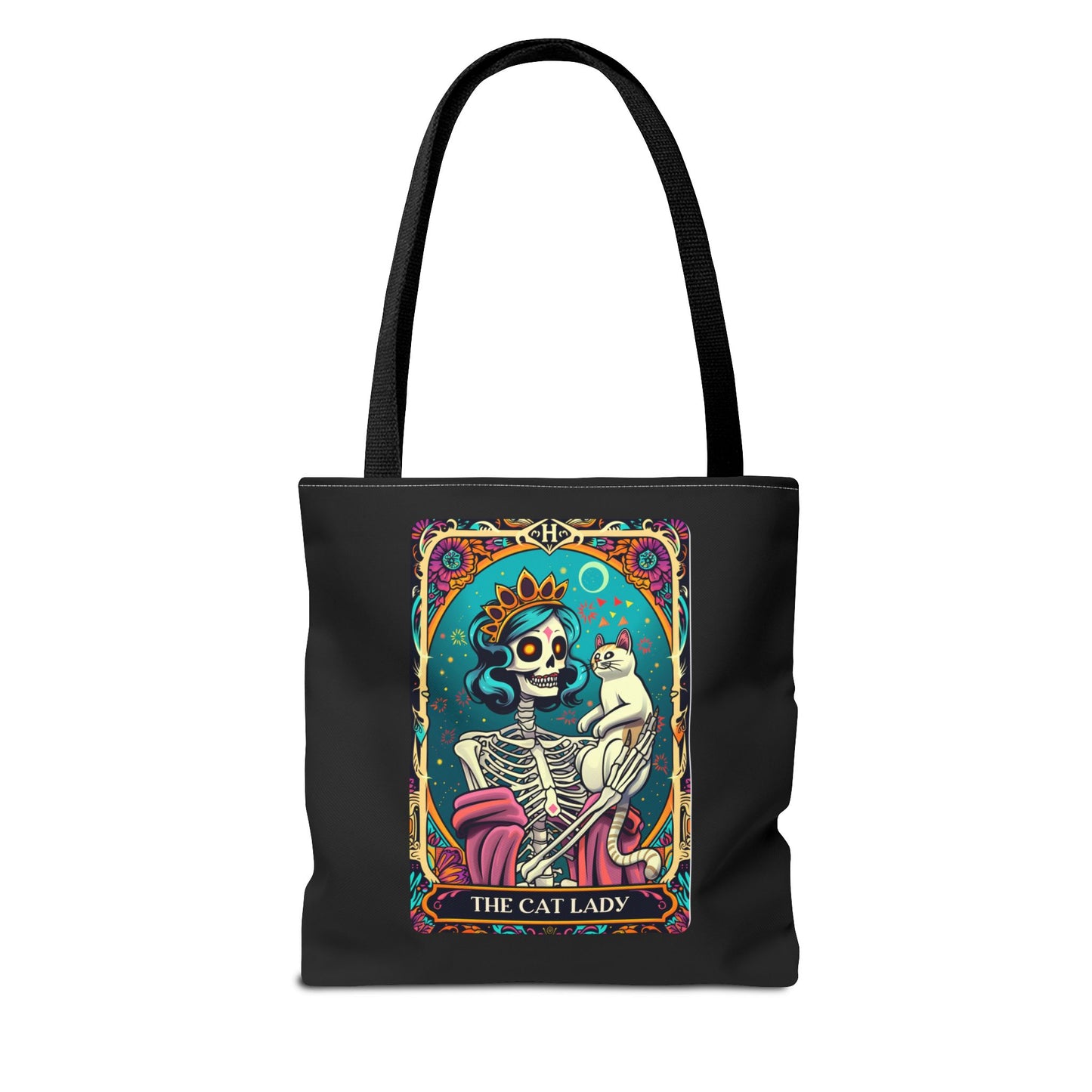 Cat Lady Tarot Tote Bag | Boho Canvas Bag