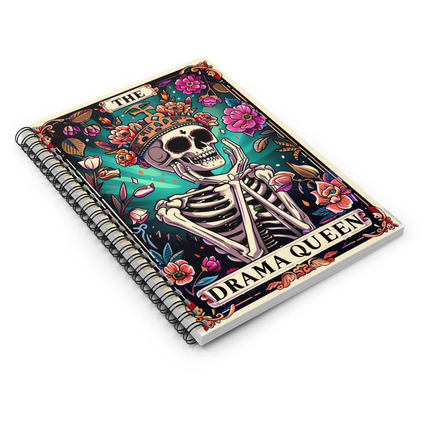 Drama -Snarky Tarot Spiral Notebook - Be Inspired! Make your lists, write your stories, journal your thoughts, meditate on your dreams.
