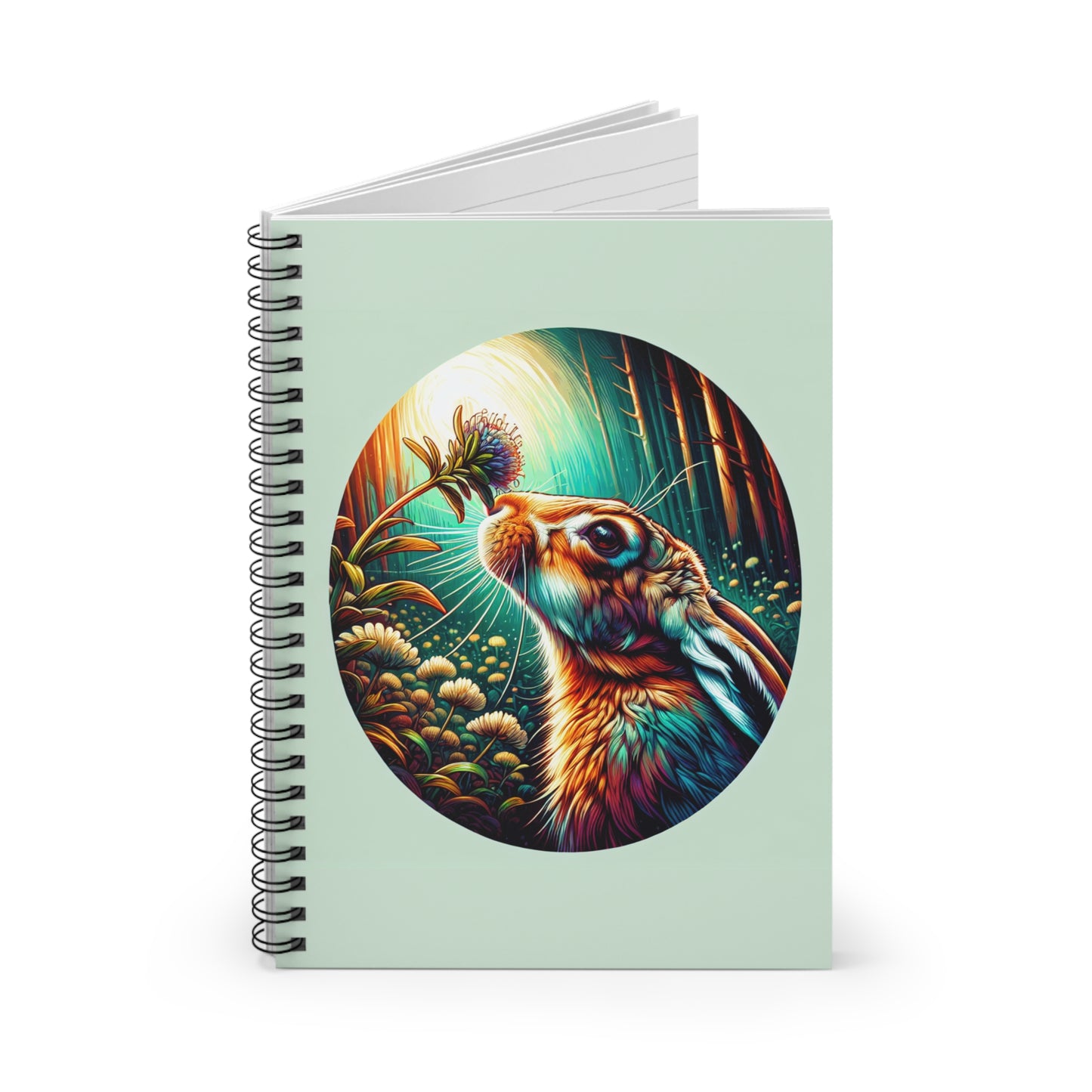 Bunny Spiral Notebook - Be Inspired! Make your lists, write your stories, journal your thoughts, meditate on your dreams.