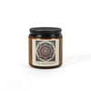 Mandala Themed Scented Soy Candle - Relaxing Aromatherapy in Amber Jar