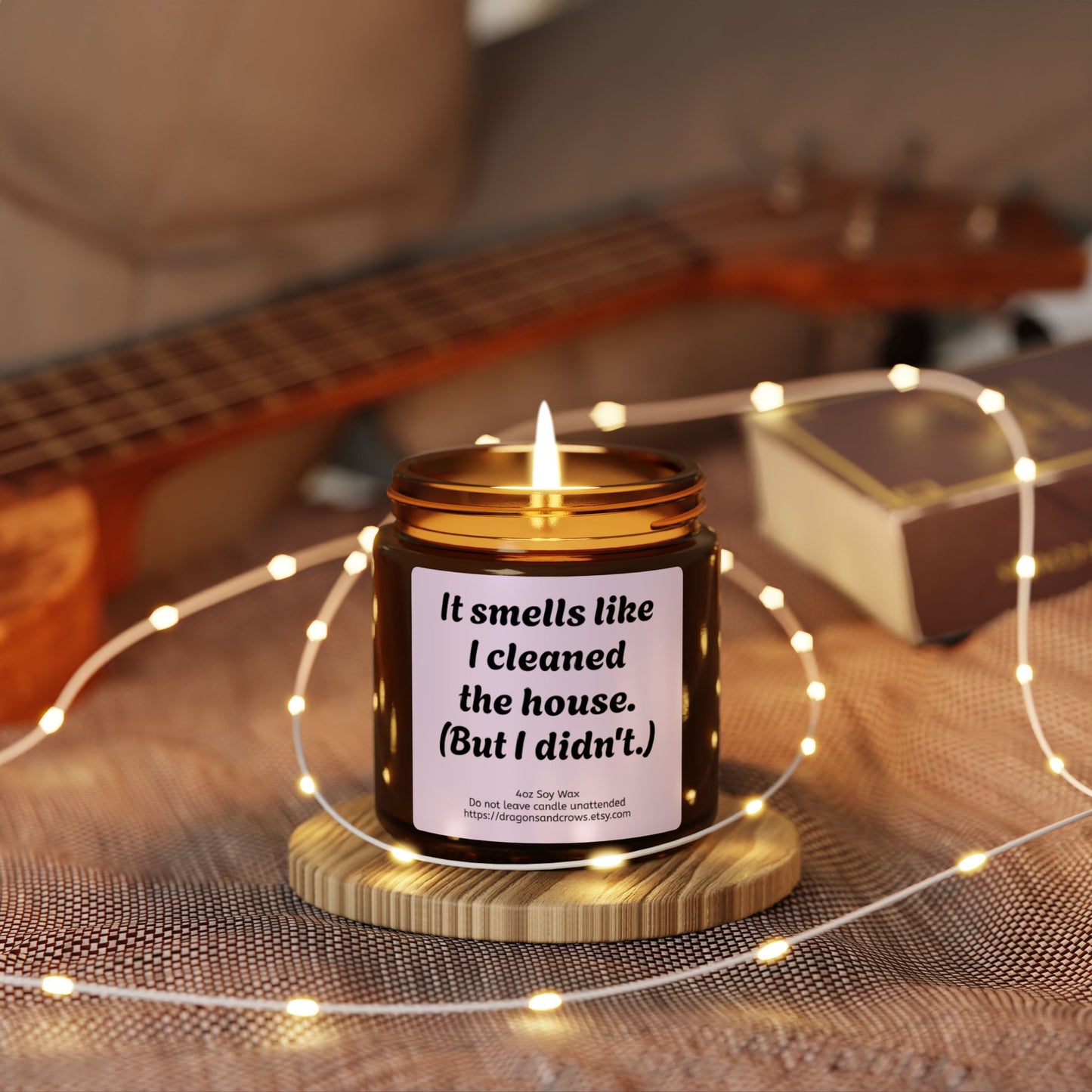 Scented Soy Candle - A self-care candle with a sense of humor! Perfect as a gift, or for yourself - you deserve it!