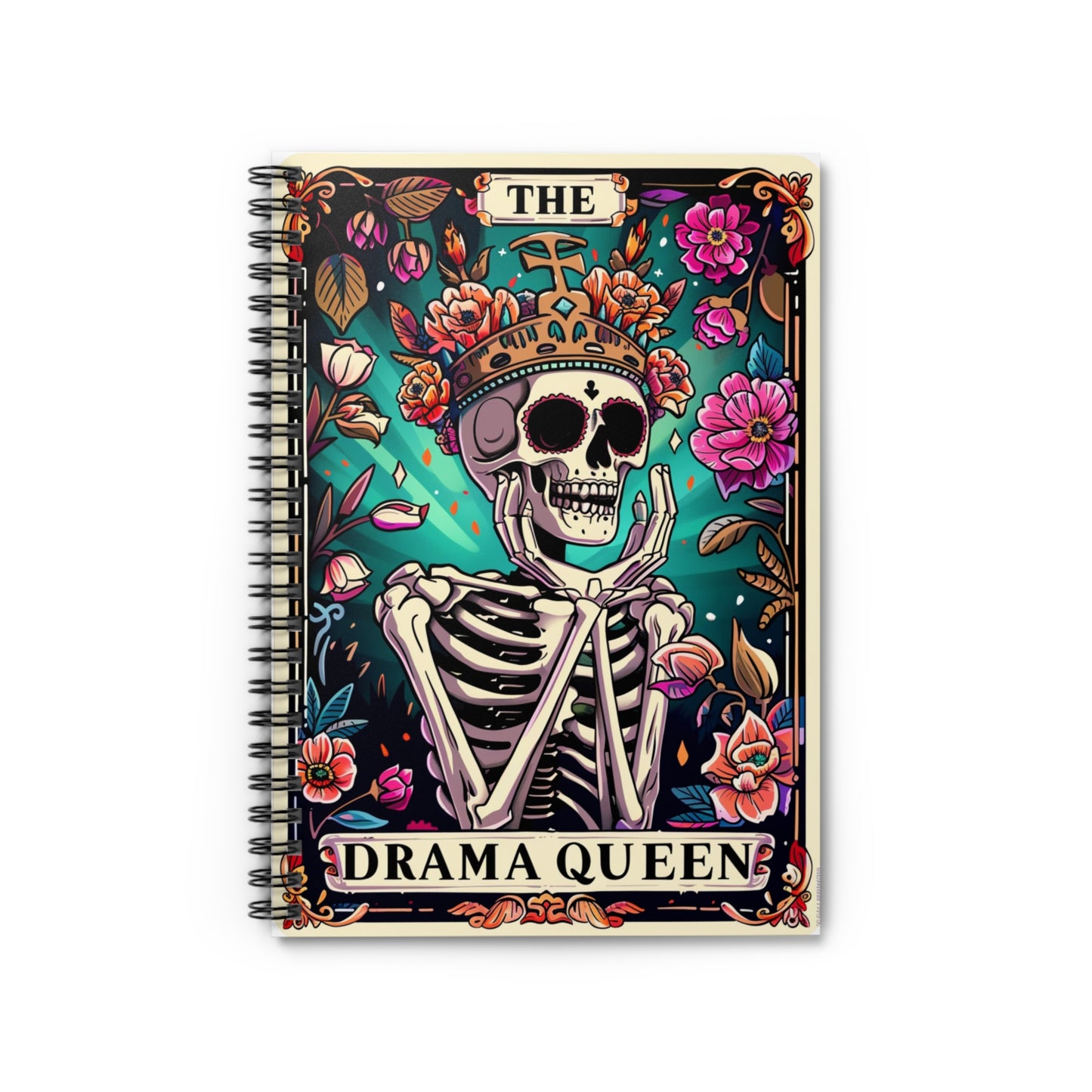 Drama -Snarky Tarot Spiral Notebook - Be Inspired! Make your lists, write your stories, journal your thoughts, meditate on your dreams.