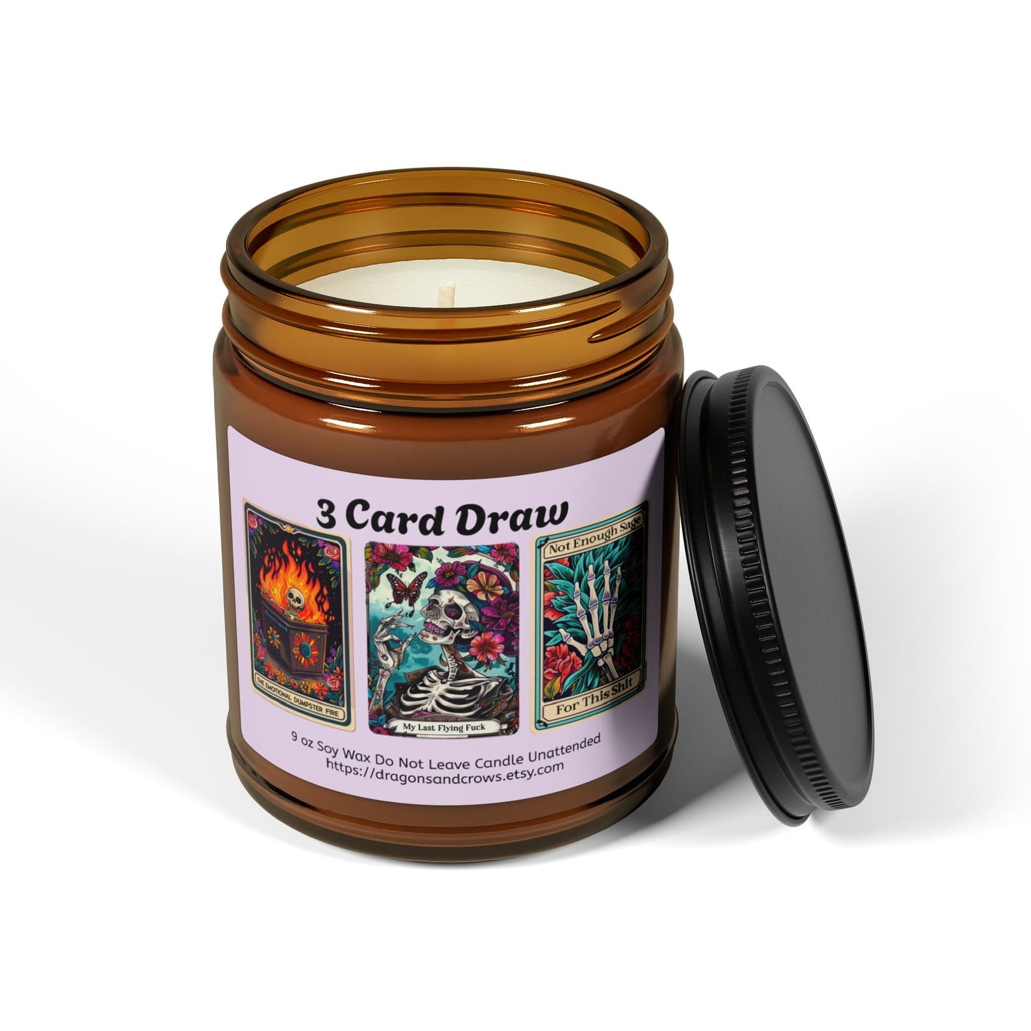 Scented Soy Candle - A self-care candle with a sense of humor! Perfect as a gift, or for yourself - you deserve it!
