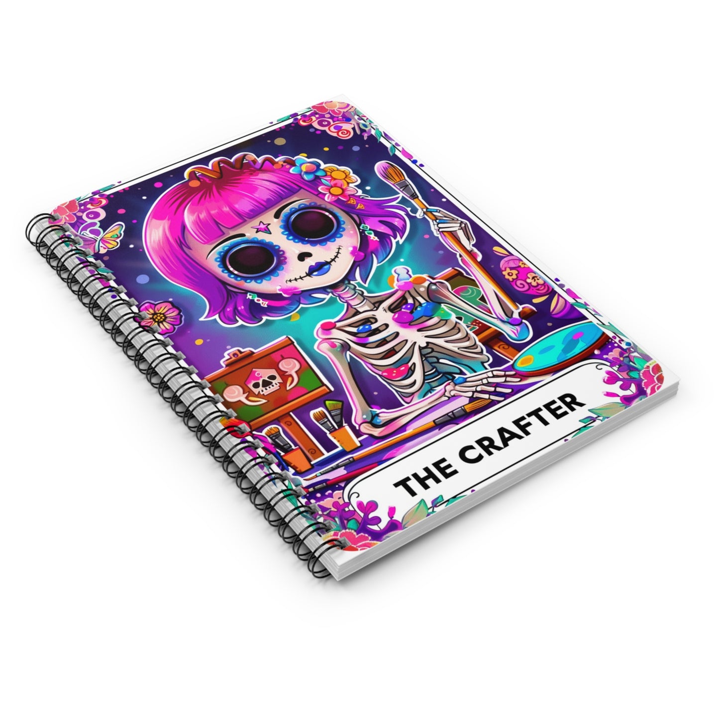 Crafter -Snarky Tarot Spiral Notebook - Be Inspired! Make your lists, write your stories, journal your thoughts, meditate on your dreams.