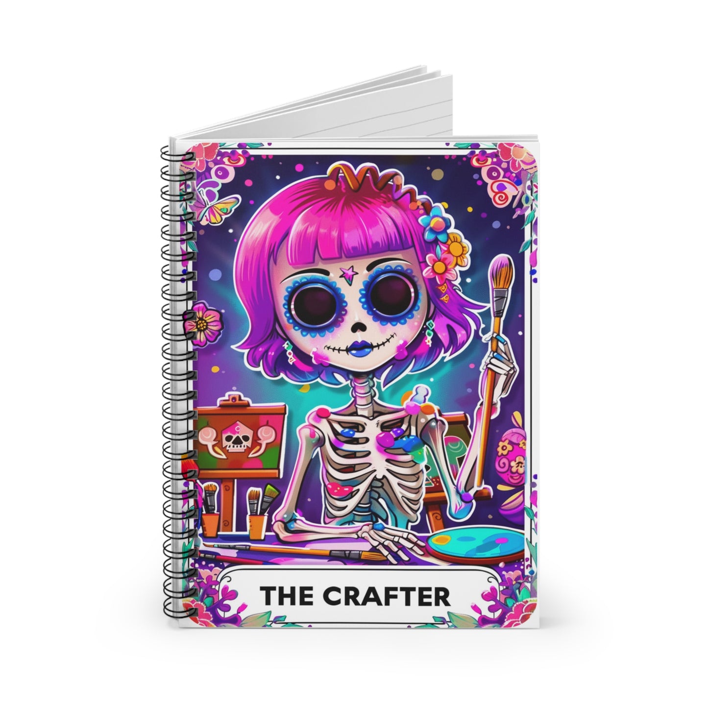 Crafter -Snarky Tarot Spiral Notebook - Be Inspired! Make your lists, write your stories, journal your thoughts, meditate on your dreams.