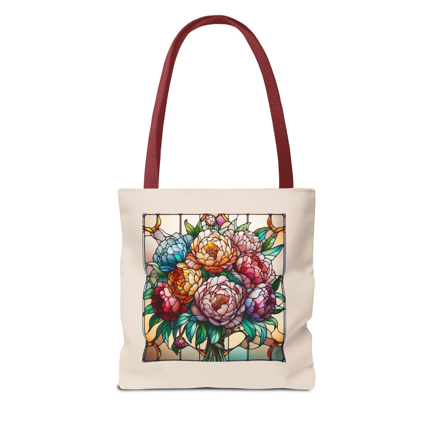 Stained Glass Floral Tote Bag | Boho Canvas Bag