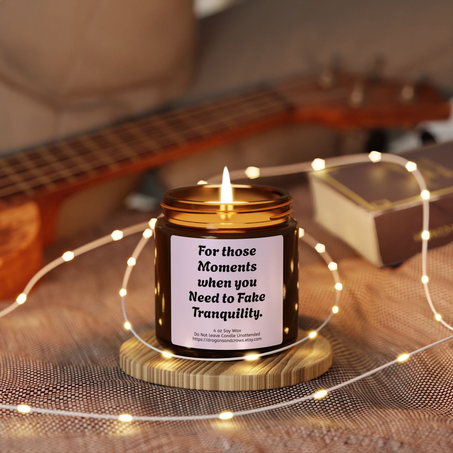 Scented Soy Candle - A self-care candle with a sense of humor! perfect as a gift, or for yourself - you deserve it!