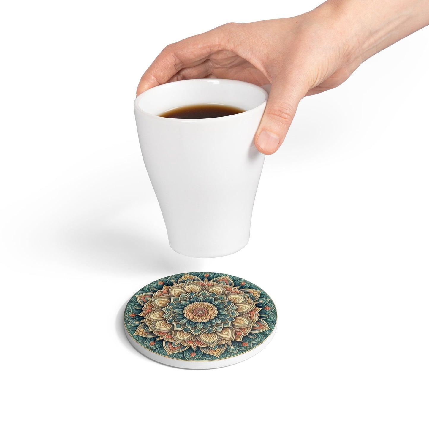 Mandala Ceramic Coaster