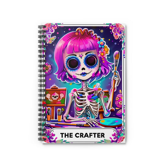 Crafter -Snarky Tarot Spiral Notebook - Be Inspired! Make your lists, write your stories, journal your thoughts, meditate on your dreams.