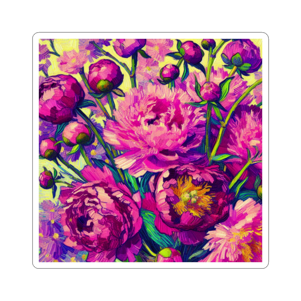 Floral Kiss-Cut Stickers - Elegant Flower Art for Journals, Laptops, Gifts, Scrapbooking, Home Decor