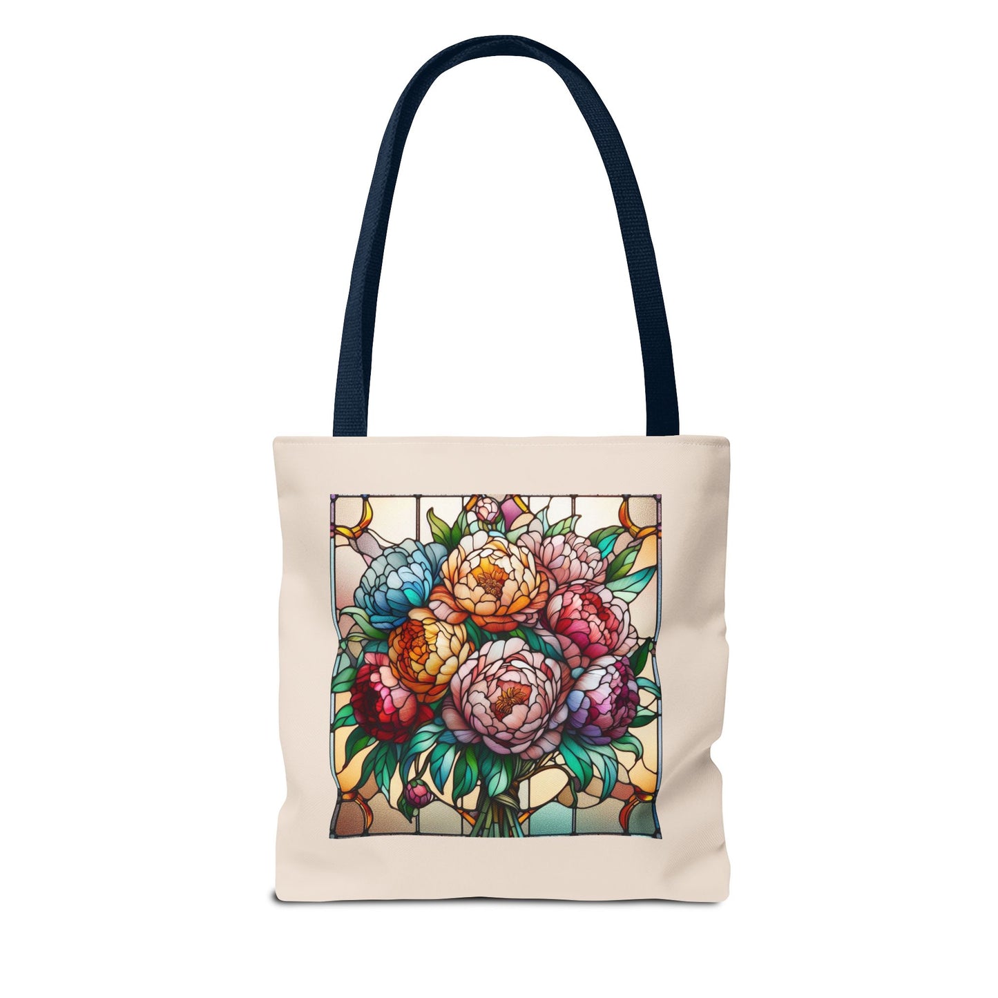 Stained Glass Floral Tote Bag | Boho Canvas Bag
