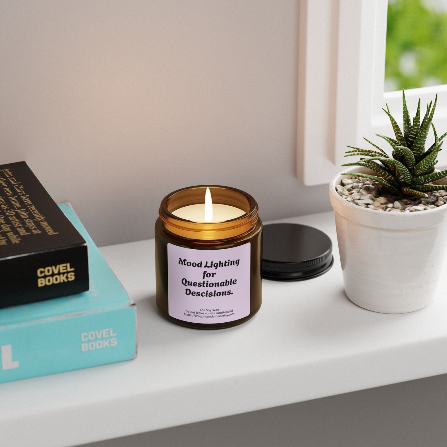Scented Soy Candle - A self-care candle with a sense of humor! Perfect as a gift, or for yourself - you deserve it!