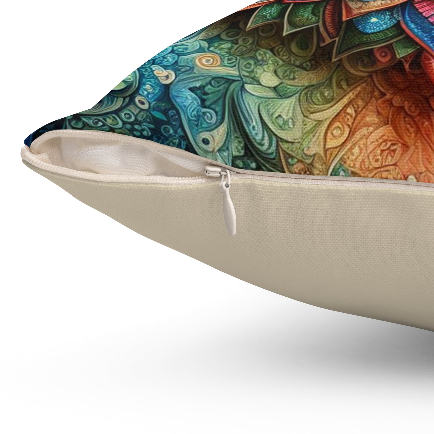 Mandala Design Spun Polyester Square Pillow - Bohemian Home Decor