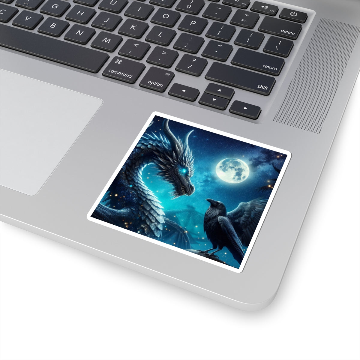 Fantasy dragon Kiss-cut Stickers - Mystical Art, Laptop Decals, Magical Decor, Gift for Fantasy Lovers, Artistic Wall Stickers