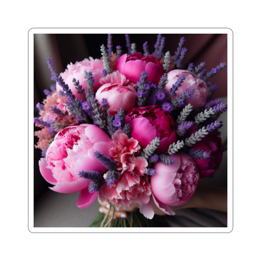 Floral Kiss-Cut Stickers, Beautiful Flower Bouquet Stickers for Laptop, Journals, Gift Wrap, Scrapbooking, Floral Decor