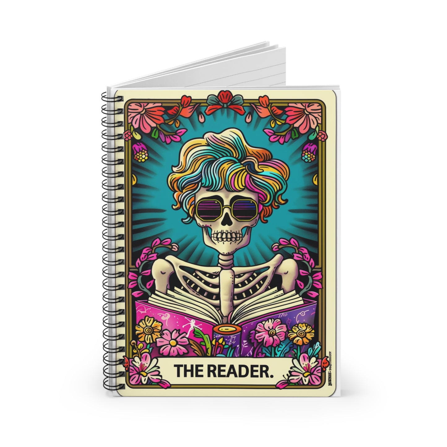 Reader -Snarky Tarot Spiral Notebook - Be Inspired! Make your lists, write your stories, journal your thoughts, meditate on your dreams.