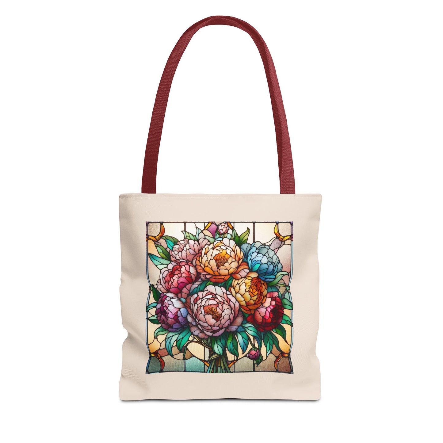 Stained Glass Floral Tote Bag | Boho Canvas Bag