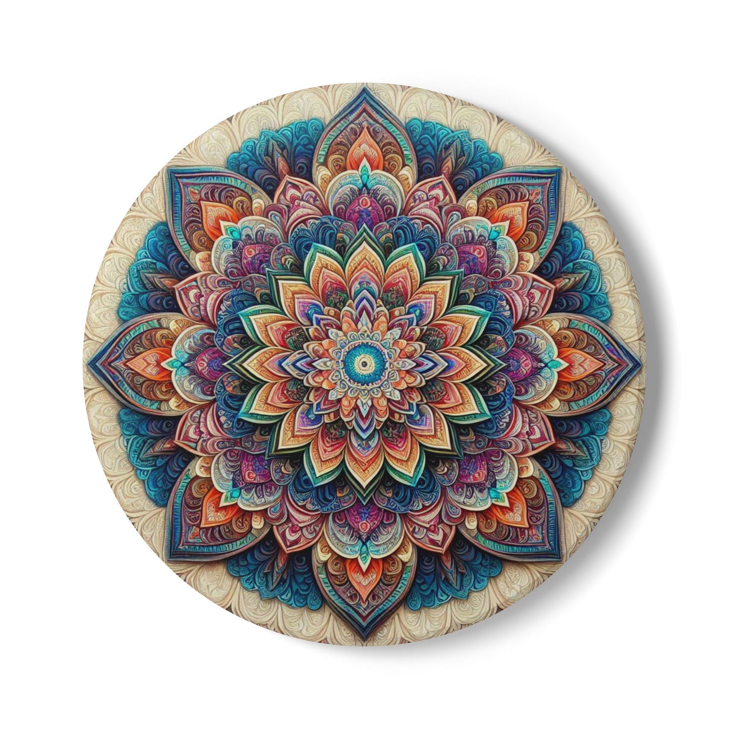 Mandala Ceramic Coaster