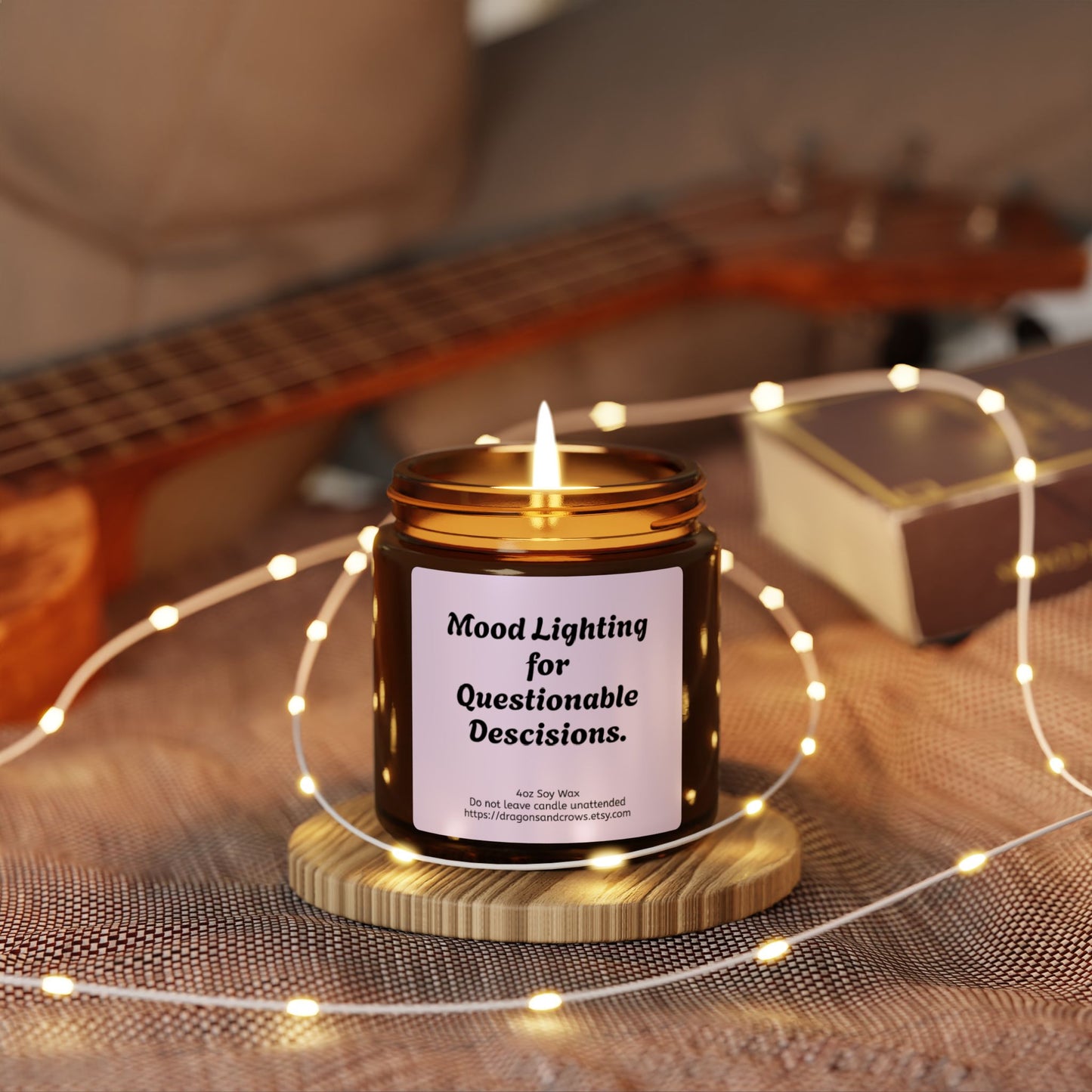Scented Soy Candle - A self-care candle with a sense of humor! Perfect as a gift, or for yourself - you deserve it!