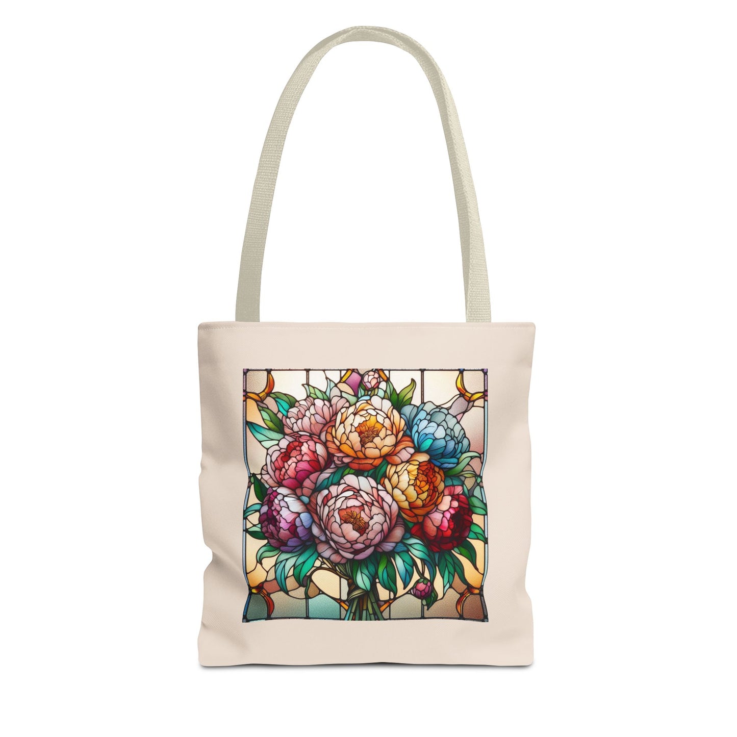 Stained Glass Floral Tote Bag | Boho Canvas Bag