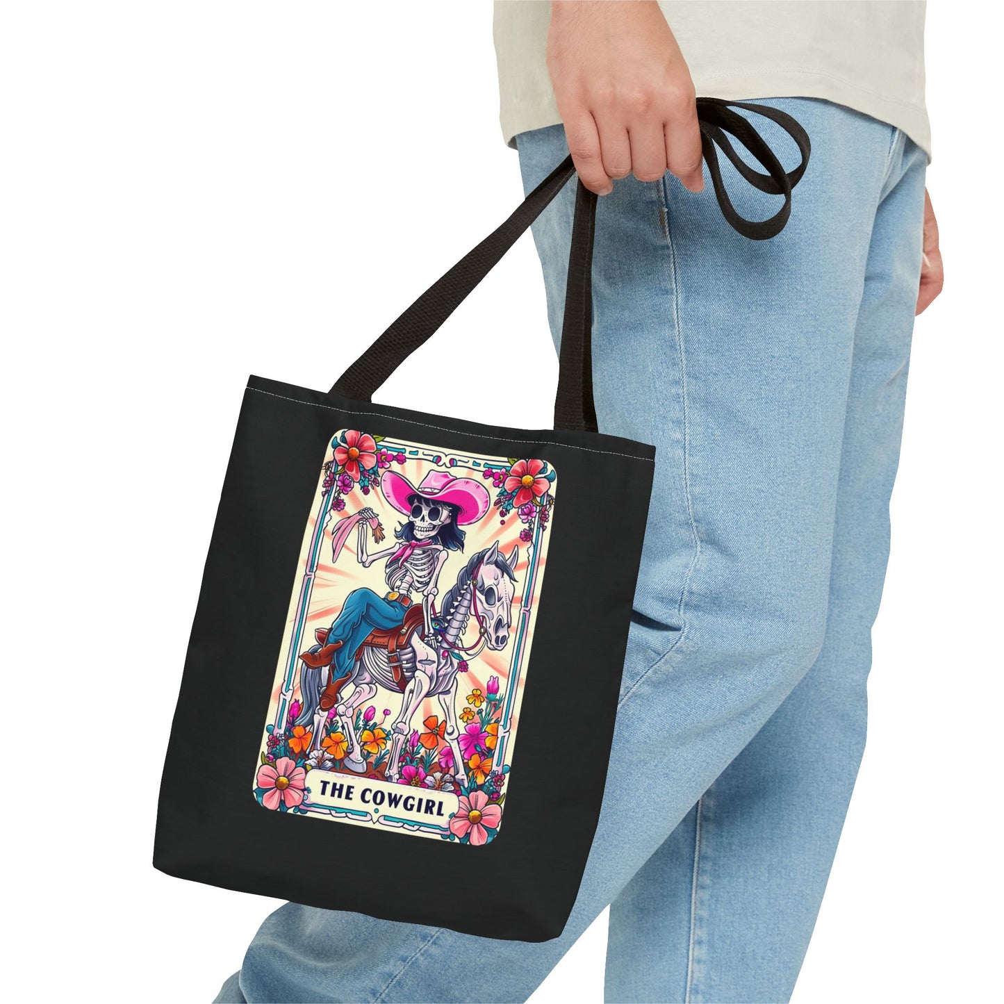 Cowgirl Tarot Tote Bag | Boho Canvas Bag