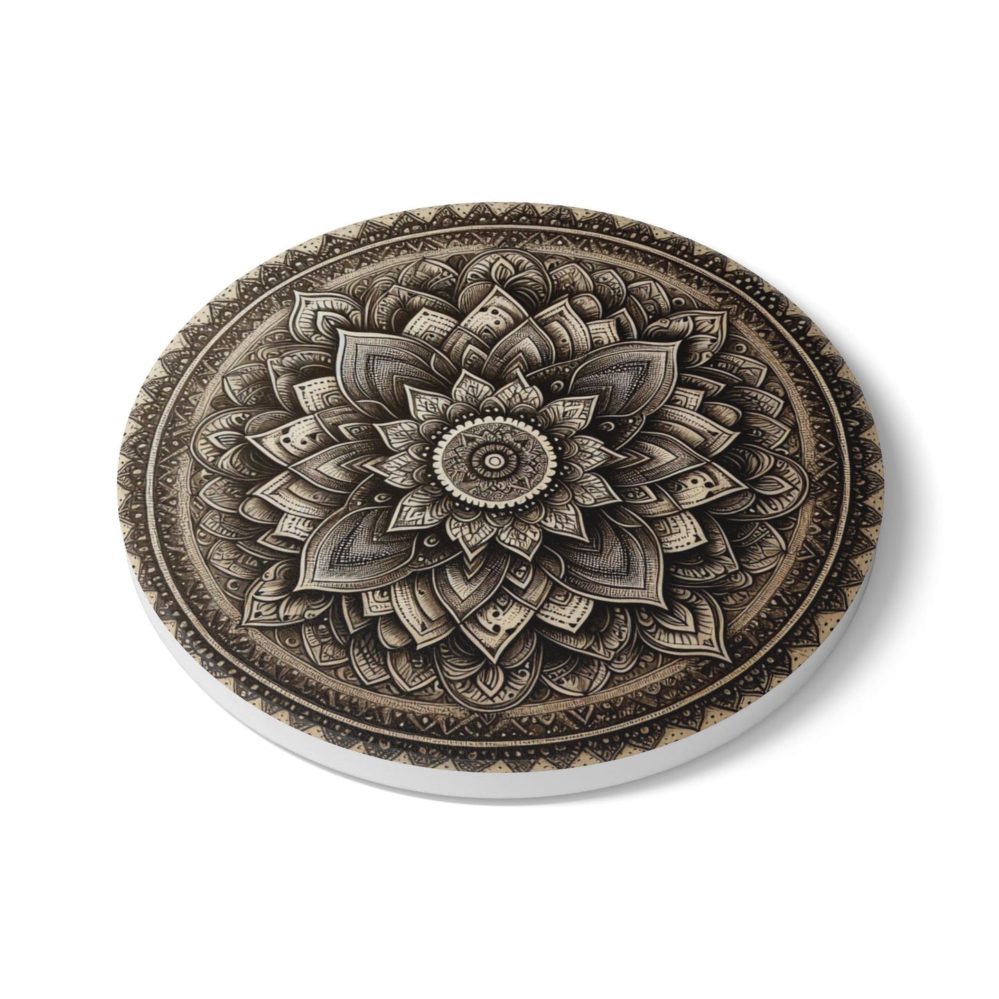 Mandala Ceramic Coaster