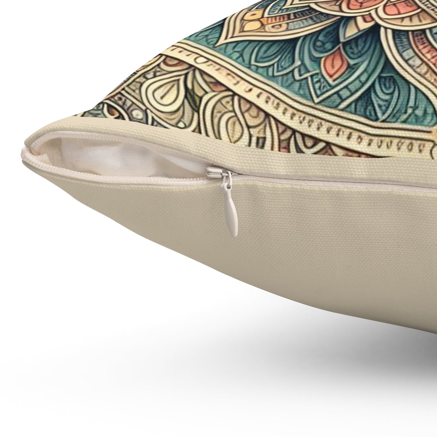Mandala Design Spun Polyester Square Pillow - Bohemian Home Decor