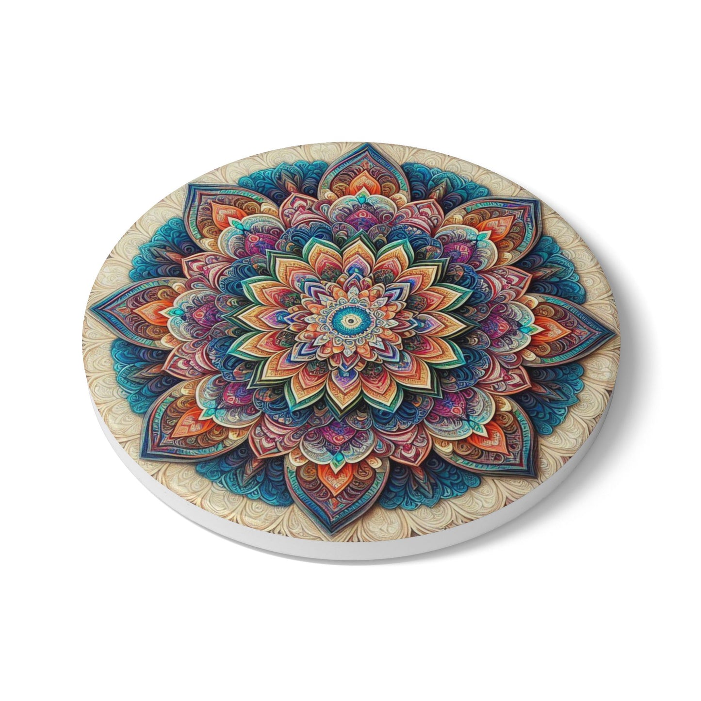 Mandala Ceramic Coaster
