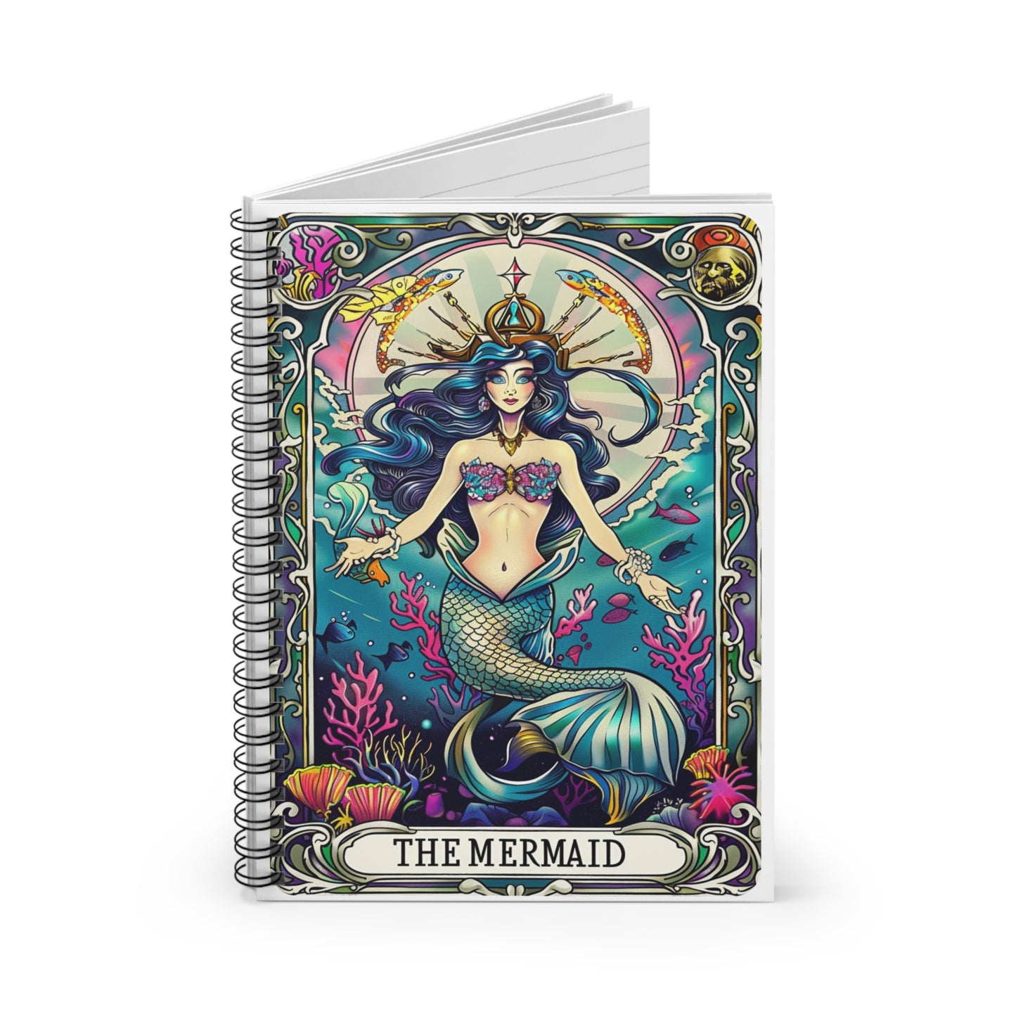 Mermaid -Snarky Tarot Spiral Notebook - Be Inspired! Make your lists, write your stories, journal your thoughts, meditate on your dreams.