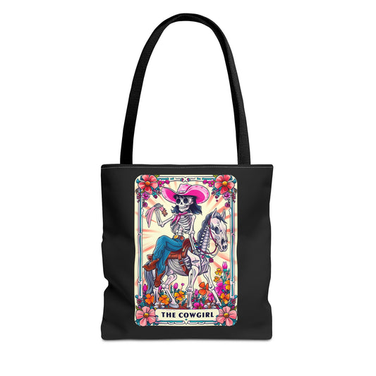 Cowgirl Tarot Tote Bag | Boho Canvas Bag