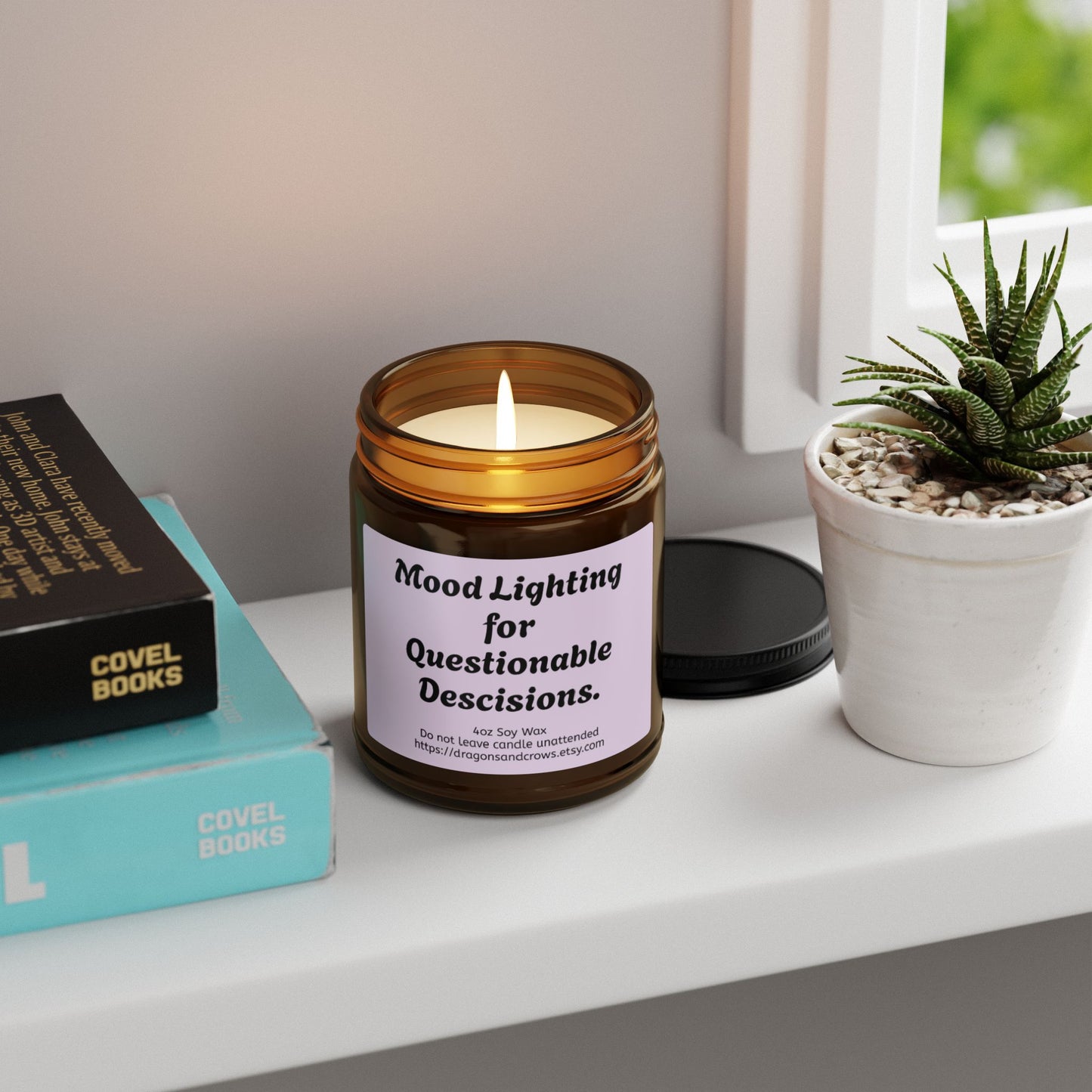 Scented Soy Candle - A self-care candle with a sense of humor! Perfect as a gift, or for yourself - you deserve it!