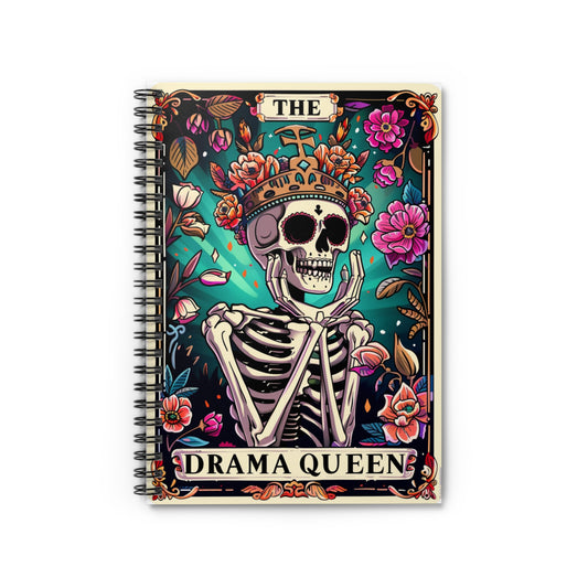 Drama -Snarky Tarot Spiral Notebook - Be Inspired! Make your lists, write your stories, journal your thoughts, meditate on your dreams.