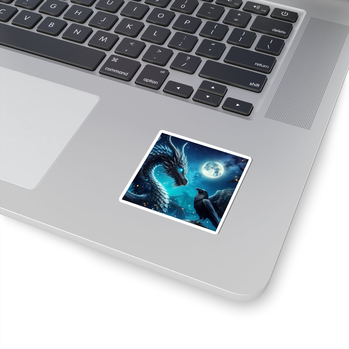 Fantasy dragon Kiss-cut Stickers - Mystical Art, Laptop Decals, Magical Decor, Gift for Fantasy Lovers, Artistic Wall Stickers