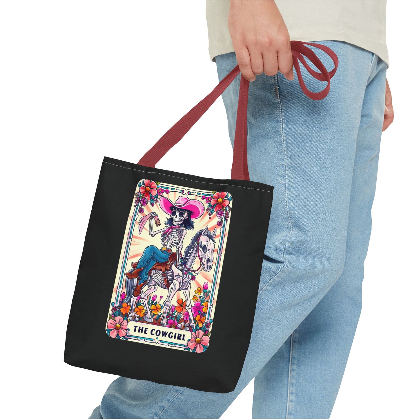 Cowgirl Tarot Tote Bag | Boho Canvas Bag