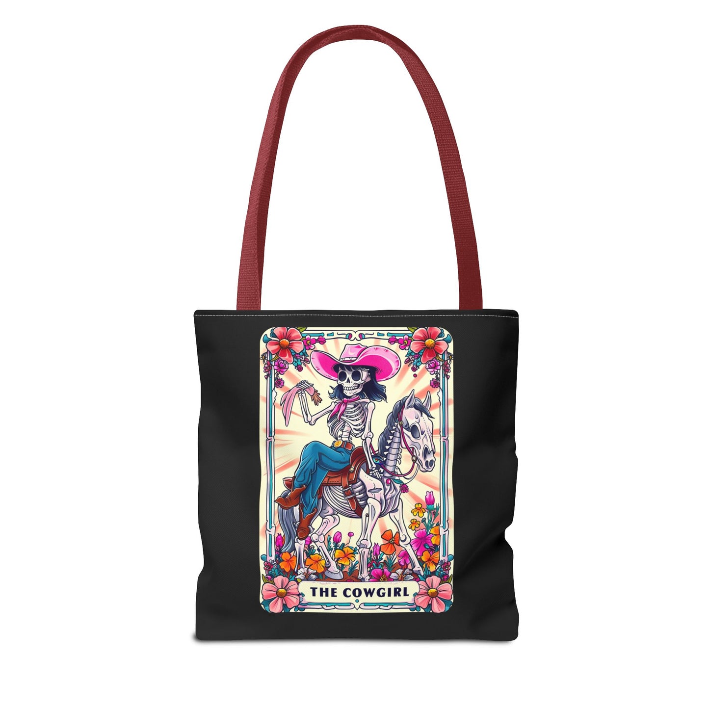 Cowgirl Tarot Tote Bag | Boho Canvas Bag