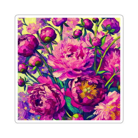 Floral Kiss-Cut Stickers - Elegant Flower Art for Journals, Laptops, Gifts, Scrapbooking, Home Decor