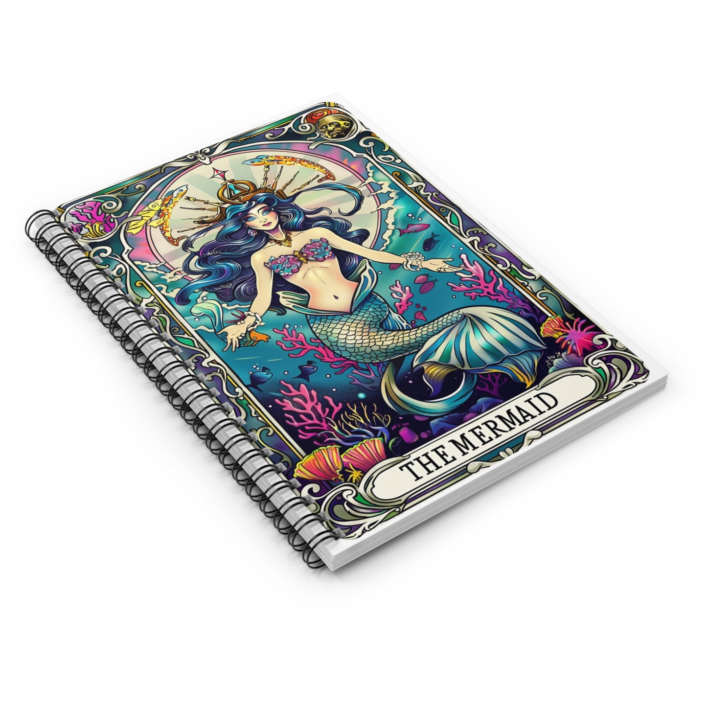 Mermaid -Snarky Tarot Spiral Notebook - Be Inspired! Make your lists, write your stories, journal your thoughts, meditate on your dreams.