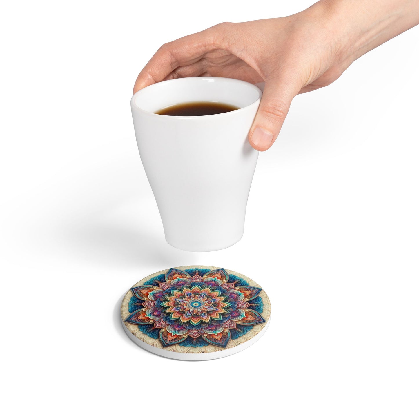Mandala Ceramic Coaster
