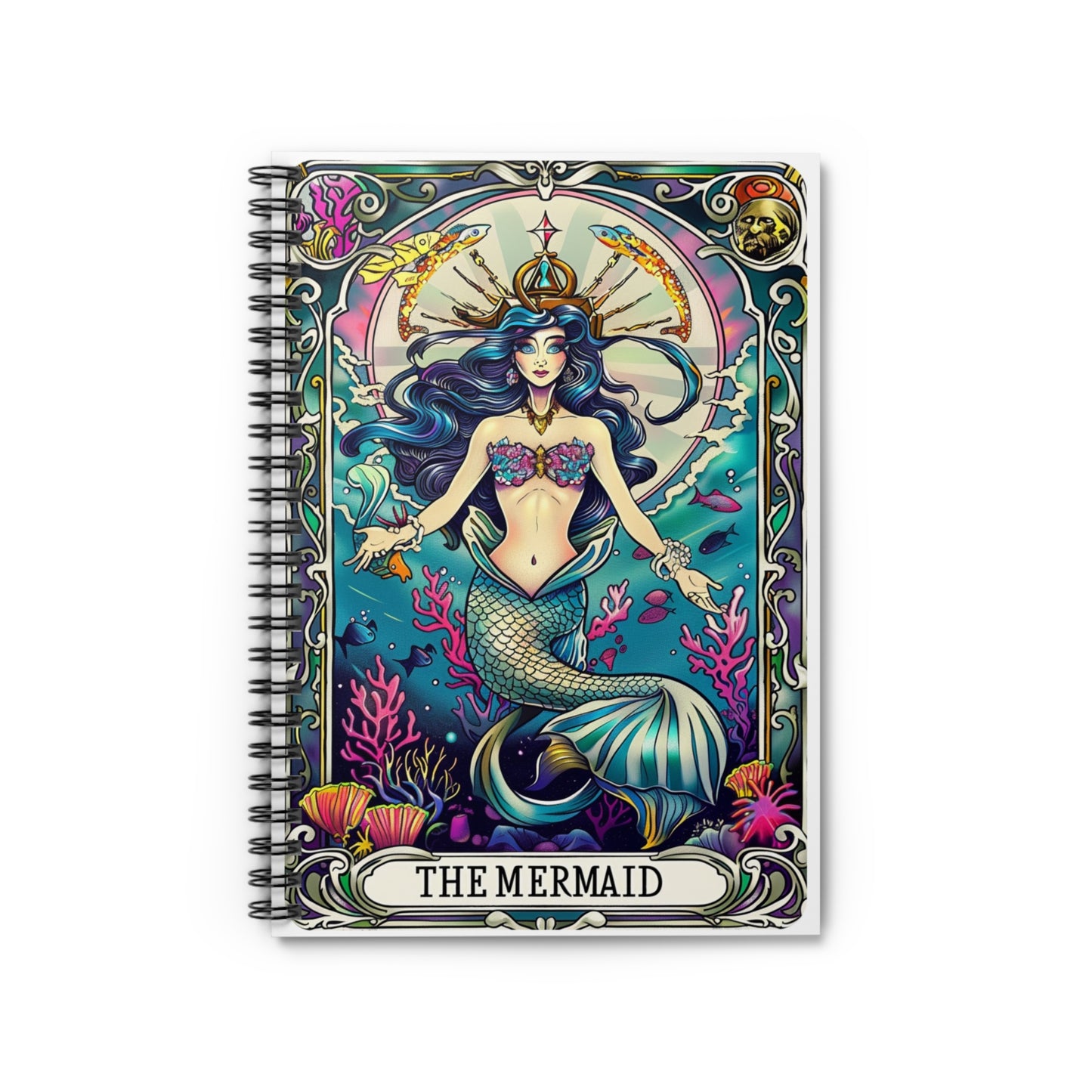 Mermaid -Snarky Tarot Spiral Notebook - Be Inspired! Make your lists, write your stories, journal your thoughts, meditate on your dreams.
