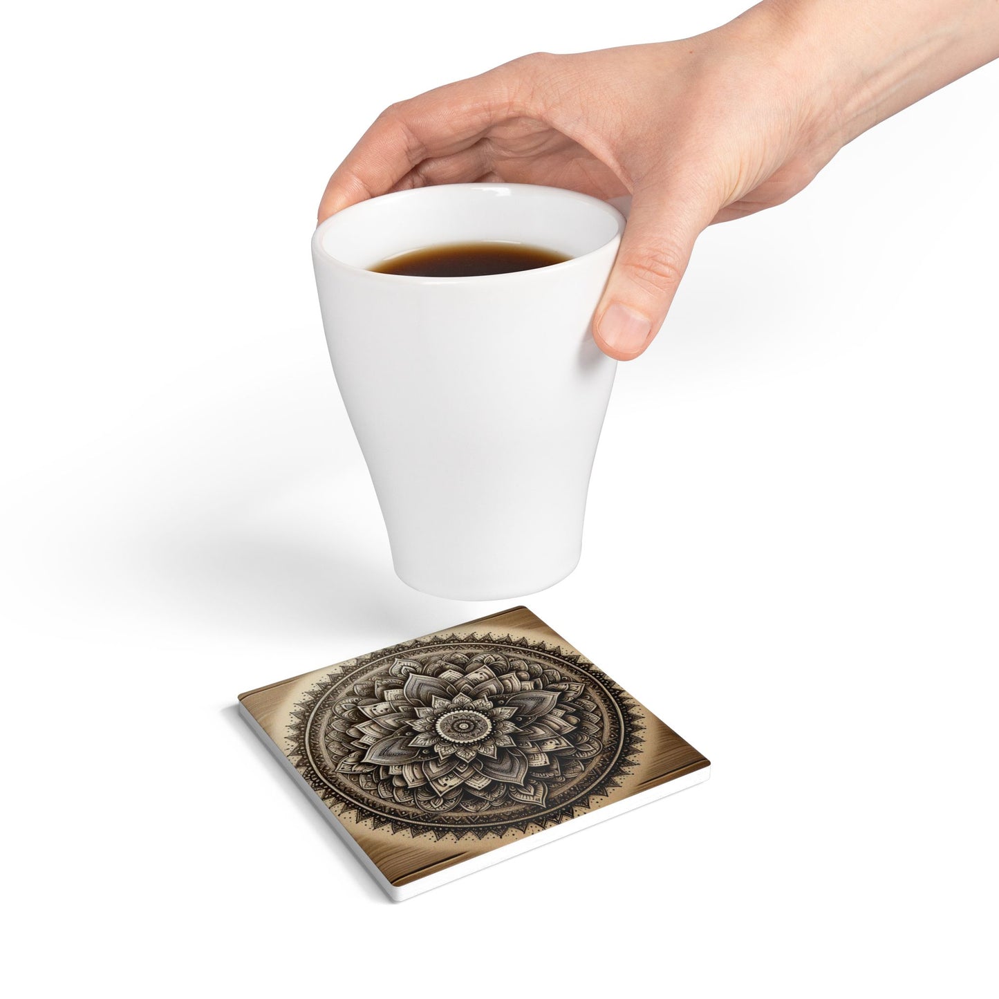 Mandala Ceramic Coaster