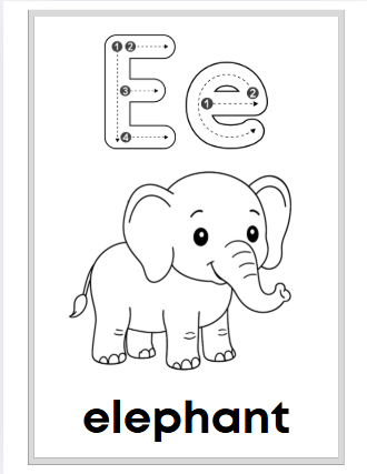 Coloring Book & Letter Tracing Lessons
